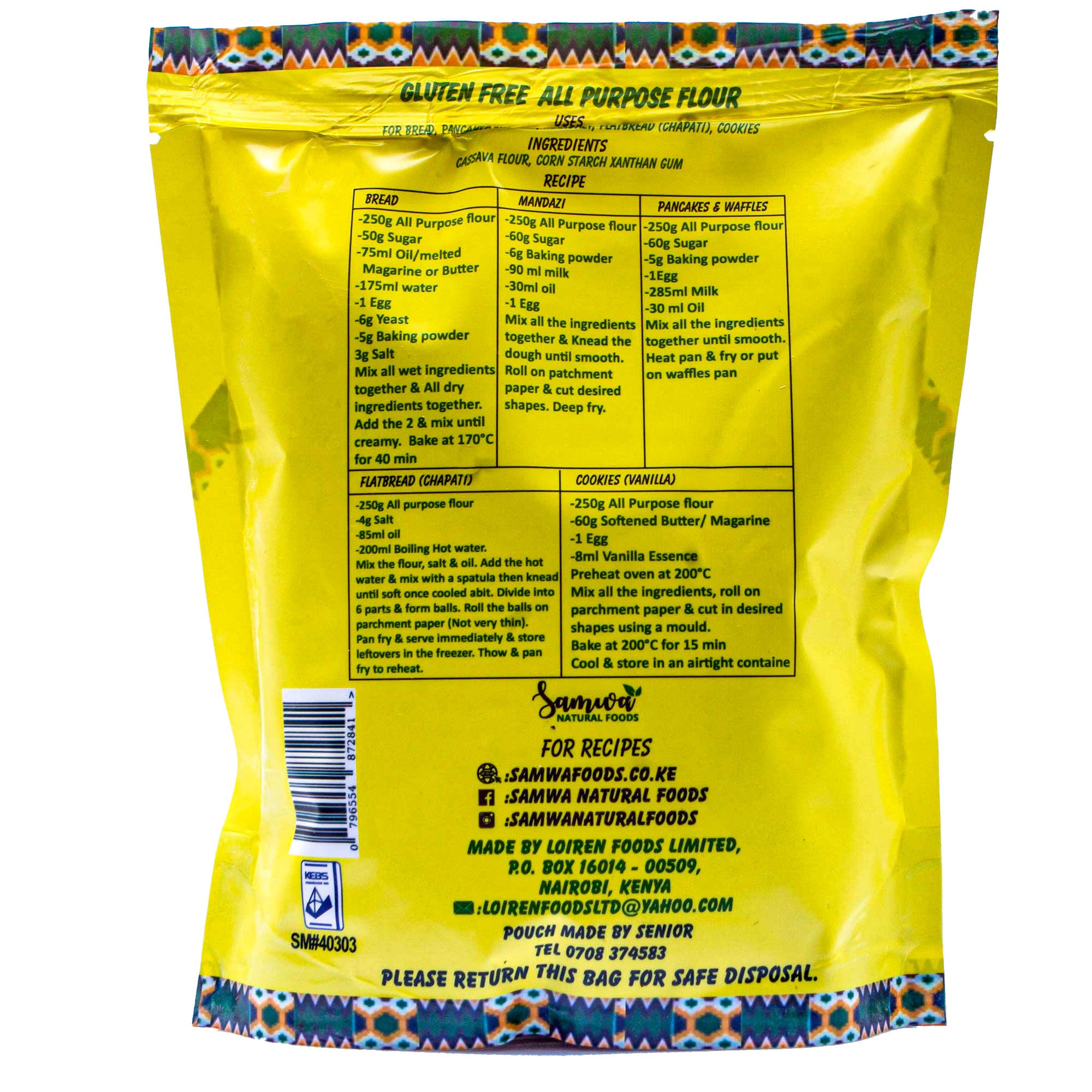 Gluten Free All Purpose Flour 500g thumbnail 2